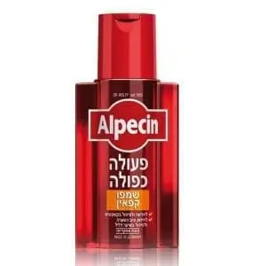 אלפסין שמפו קפאין פעולה כפולה