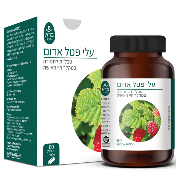 עלי פטל אדום